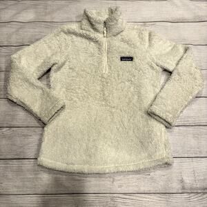 Patagonia Los Gatos 1/4 Zip Jacket Quarter Zip Fleece Pullover Size XS White